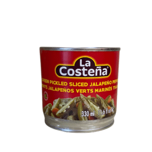 Green pickled sliced Jalapeños peppers