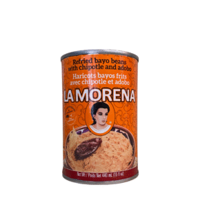 Refried bayo beans with chipotle and adobo